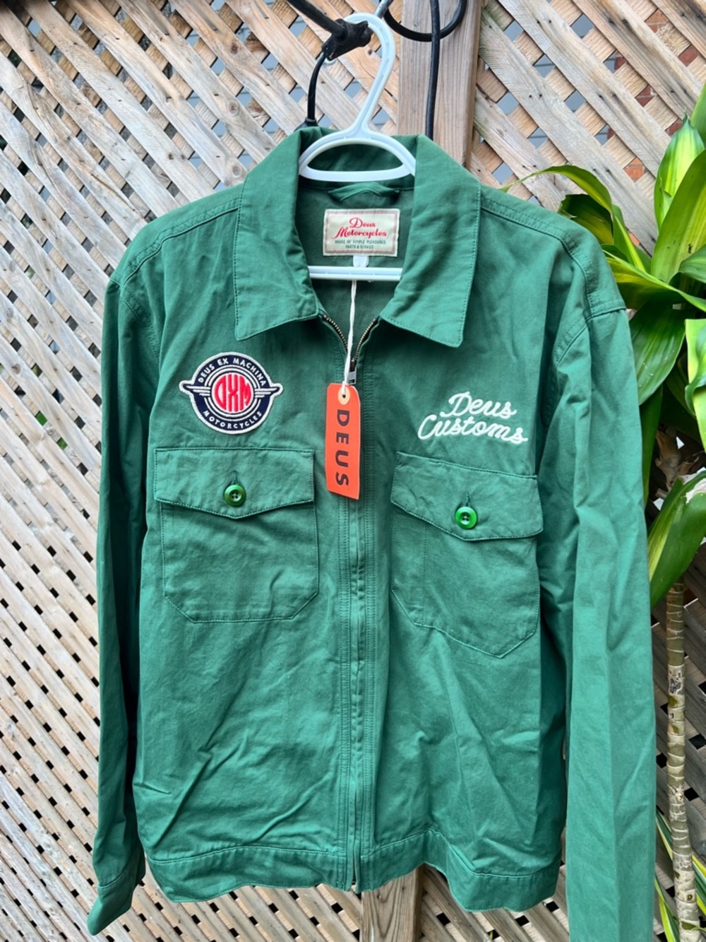 Drugs Customs Green Work Jacket